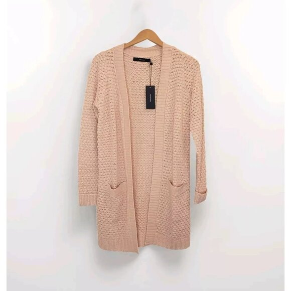 Vero Moda Sweaters - Vero Moda Open Front Cardigan Sweater Womens Small in Sepia Rose Cottagecore NWT